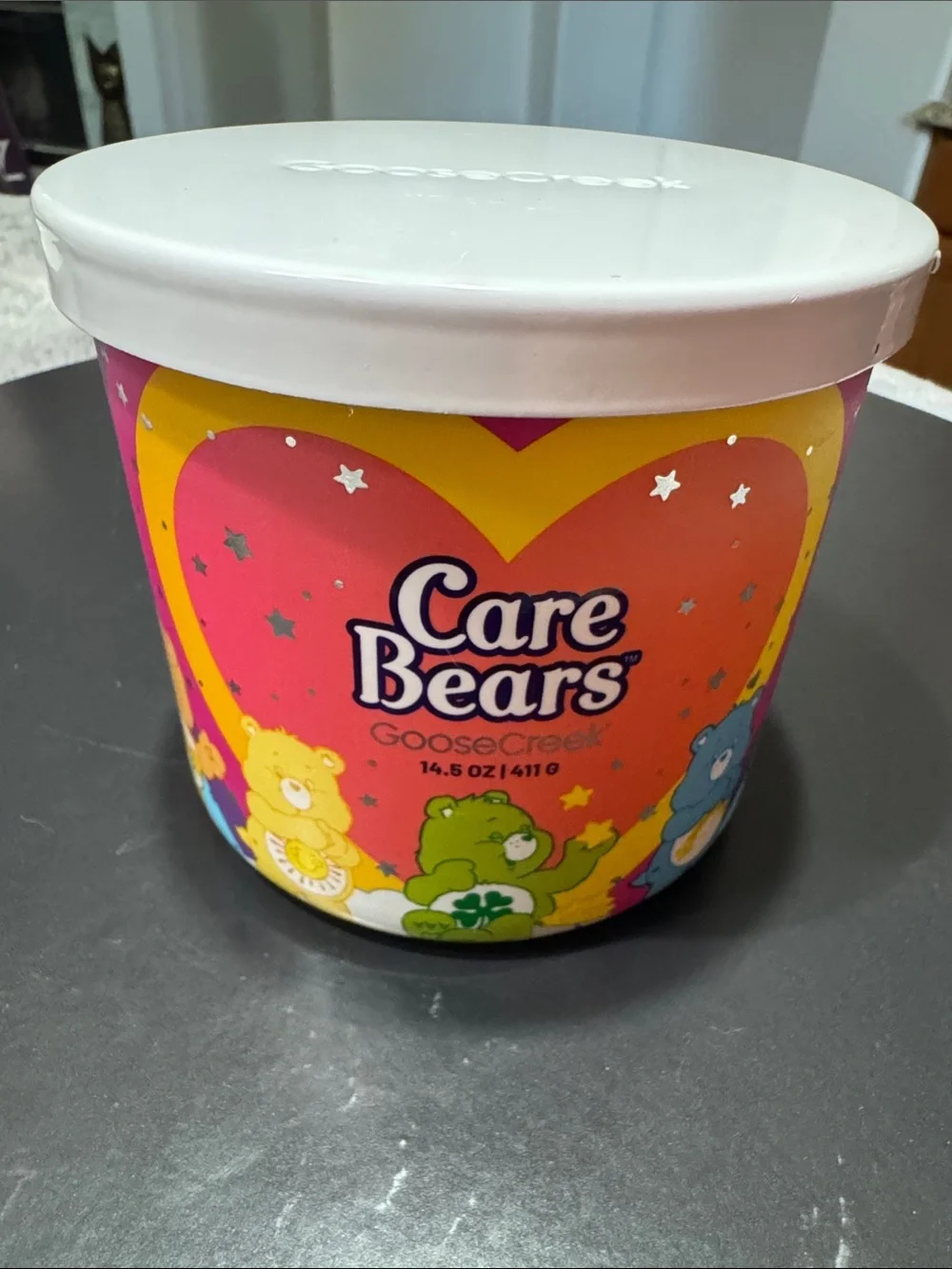 Goose Creek Candle CARE BEARS 14.5 Oz Triple Wick Candle CARE FOR EVERYONE 🌈 NEW